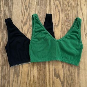 Pair of Big Bud Press Basic Bralettes size Small